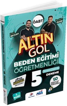  Dizgi Kitap 2025 MEB AGS ÖABT Altın Gol Beden Eğitimi Öğretmenliği Tamamı Çözümlü 5 Deneme 2. Baskı