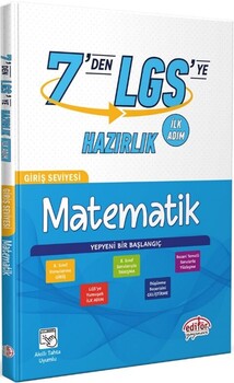  Editör Yayınları 7 den LGS ye Hazırlık Matematik