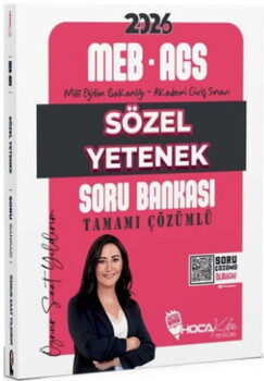  Hoca Kafası 2026 MEB AGS Sözel Yetenek Soru Bankası