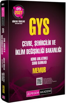 Pegem Yayıncılık 2027 GYS Çevre Şehircilik ve İklim Değişikliği Bakanlığı Memur Konu Anlatımlı Soru Bankası