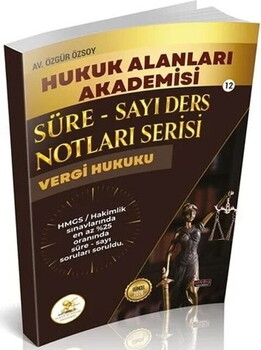  Savaş Yayınları 2026 HUKAL HMGS Hakimlik Vergi Hukuku Süre Sayı Ders Notları