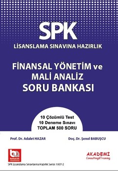  Akademi Eğitim SPK Finansal Yönetim ve Mali Analiz Soru Bankası