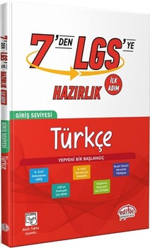  Editör Yayınları 7 den LGS ye Hazırlık Türkçe