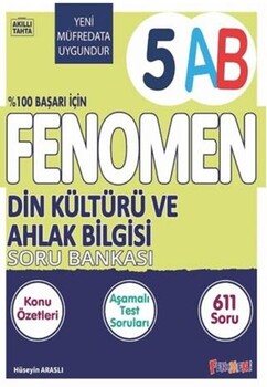  Fenomen Okul Yayınları 5. Sınıf Din Kültürü ve Ahlak Bilgisi A ve B Fenomen Soru Bankası