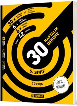  Hız Yayınları 5. Sınıf Türkçe 30 Haftalık Deneme