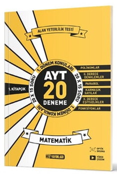  Hız Yayınları AYT Matematik 20 li İlk Dönem Deneme 1. Kitap