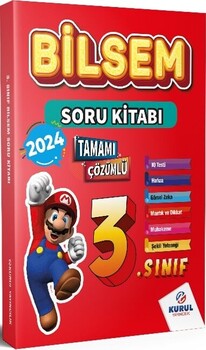  Kurul Yayıncılık 3.Sınıf Bilsem Tamamı Çözümlü Soru Kitabı