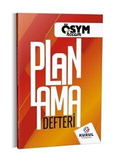  Kurul Yayıncılık Tüm Sınavlar İçin ÖSYM Hocam Planlama Defteri