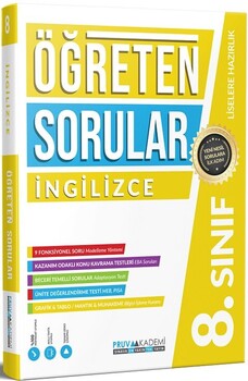  Pruva Akademi 8. Sınıf İngilizce Öğreten Soru Bankası