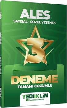 Yediiklim Yayınları 2027 ALES Sayısal Sözel Yetenek Tamamı Çözümlü 3 Yıldız Deneme