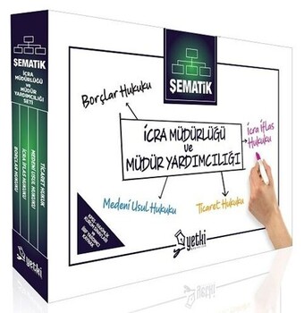  Yetki Yayınları Şematik İcra Müdürlüğü ve Yardımcılığı Seti