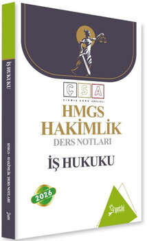  Yetki Yayınları 2026 Hakimlik İş Hukuku Ders Notları