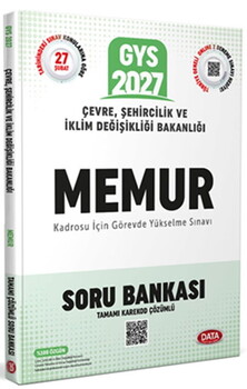  Data Yayınları Çevre Şehircilik ve İklim Değişikliği Bakanlığı Memur GYS Soru Bankası