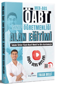  Dizgi Kitap 2026 MEB AGS ÖABT Sınıf Öğretmenliği Alan Eğitimi Video Ders Notları