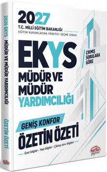 Editör Yayınları 2027 MEB EKYS Müdür ve Müdür Yardımcılığı Özetin Özeti