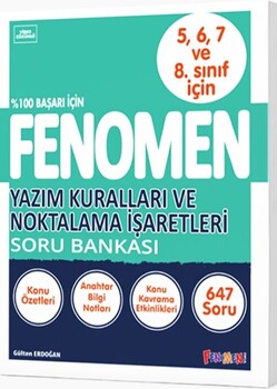  Fenomen Okul Yayınları Yazım Kuralları ve Noktalama İşaretleri Soru Bankası
