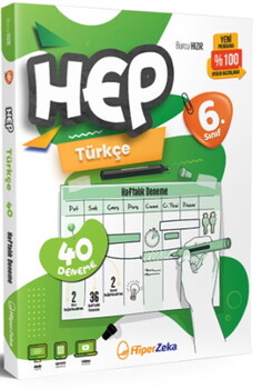  Hiper Zeka Yayınları 6. Sınıf Hep Türkçe 40 Haftalık Deneme