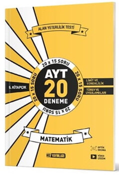  Hız Yayınları AYT Matematik 20 li İkinci Dönem Deneme 5. Kitap