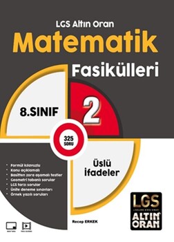 Palme Yayınları 8. Sınıf LGS Altın Oran Matematik Fasikülleri 2 Üslü İfadeler