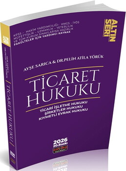  Savaş Yayınları 2026 Ticaret Hukuku Konu Anlatımı