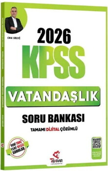  Tekrar Akademi 2026 KPSS Vatandaşlık Soru Bankası
