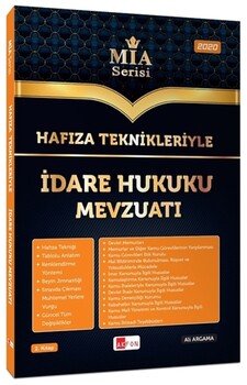  Akfon Yayınları Hafıza Teknikleriyle İdare Hukuku Mevzuatı MİA Serisi Ali Argama