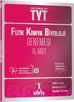  Barış Yayınları TYT Fizik Kimya Biyoloji Denemesi 15 Adet