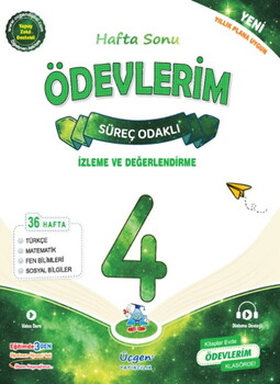 Üçgen Yayıncılık 4. Sınıf Süreç Odaklı Hafta Sonu Ödev Kitabım