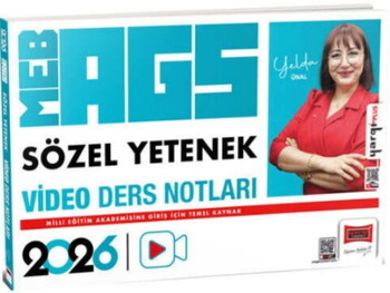  Yargı Yayınları 2026 MEB AGS Öğretmen Adayları İçin Sözel Yetenek Video Ders Notları