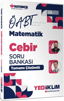 Yediiklim Yayınları 2027 ÖABT Matematik Öğretmenliği  Cebir Tamamı Çözümlü Soru Bankası