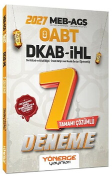 Yönerge 2027 ÖABT MEB-AGS DKAB Din Kültürü ve Ahlak Bilgisi Öğretmenliği 7 Deneme