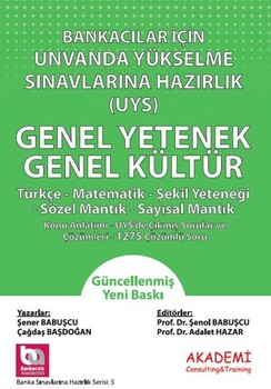 Akademi Eğitim Bankacılar İçin Unvanda Yükselme Sınavlarına Hazırlık Genel Yetenek Genel Kültür