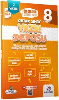  Alan Yayınları 8. Sınıf Tüm Dersler Ortak Sınav 1. Dönem 2. Yazılı