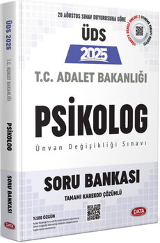  Data Yayınları 2025 ÜDS Adalet Bakanlığı Psikolog Soru Bankası