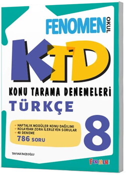  Fenomen Okul Yayınları 8. Sınıf Fenomen Türkçe 40 lı Konu Denemeleri
