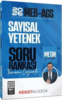  İndeks Akademi 2026 MEB AGS Sayısal Yetenek Soru Bankası Çözümlü