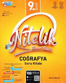  Nitelik Yayınları 9. Sınıf Coğrafya Nitelik Beceri Temelli Soru Kitabı