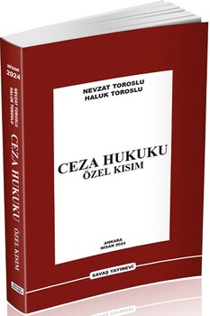  Savaş Yayınları Ceza Hukuku Özel Kısım