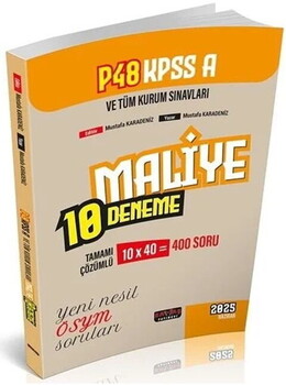  Savaş Yayınları KPSS A Grubu P48 Maliye 10 Deneme Çözümlü