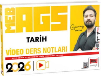  Yargı Yayınları 2026 MEB AGS Öğretmen Adayları İçin Tarih Video Ders Notları