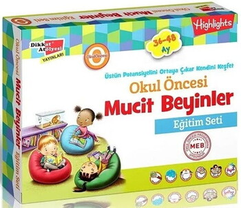  Dikkat Atölyesi Yayınları 36-48 Ay Okul Öncesi Mucit Beyinler Eğitim Seti