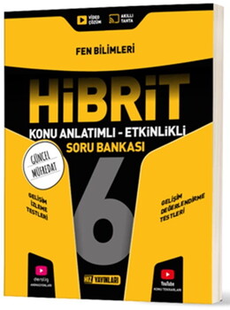  Hız Yayınları 6. Sınıf Fen Bilimleri HİBRİT Konu Anlatımlı Etkinlikli Soru Bankası