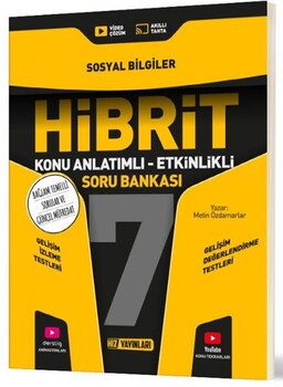 Hız Yayınları 7. Sınıf Sosyal Bilgiler HİBRİT Konu Anlatımlı Etkinlikli Soru Bankası