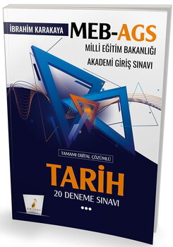  Pelikan Yayınları MEB AGS Hazırlık Tarih 20 Deneme Sınavı Tamamı Dijital Çözümlü