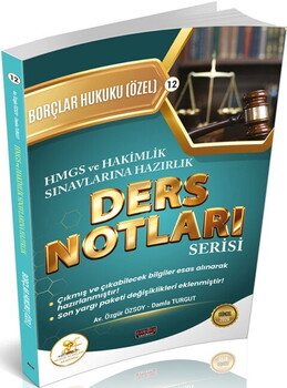  Savaş Yayınları HUKAL HMGS HAKİMLİK Borçlar Hukuku Özel Hükümler Ders Notları