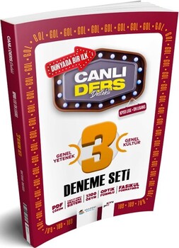  Akademi Denizi KPSS Lise Önlisans Genel Kültür Genel Yetenek 3 lü Deneme Seti