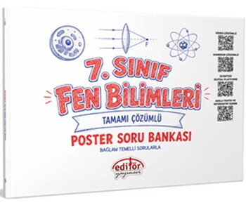 Editör Yayınları 7. Sınıf Fen Bilimleri Poster Soru Bankası