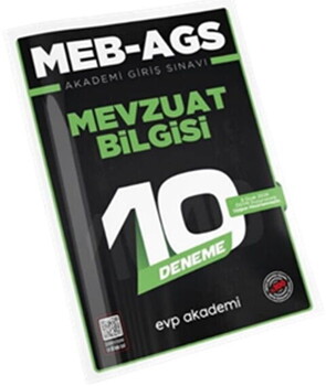  EVP Akademi MEB AGS Mevzuat Bilgisi 10 Deneme