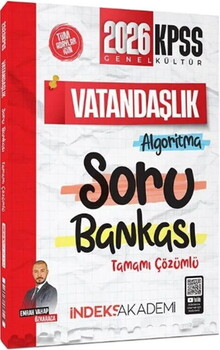  İndeks Akademi 2026 KPSS Vatandaşlık Algoritma Soru Bankası
