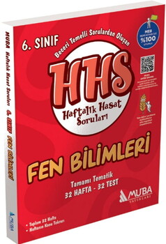  Muba Yayınları 6. Sınıf Fen Bilimleri Haftalık Hasat Soruları